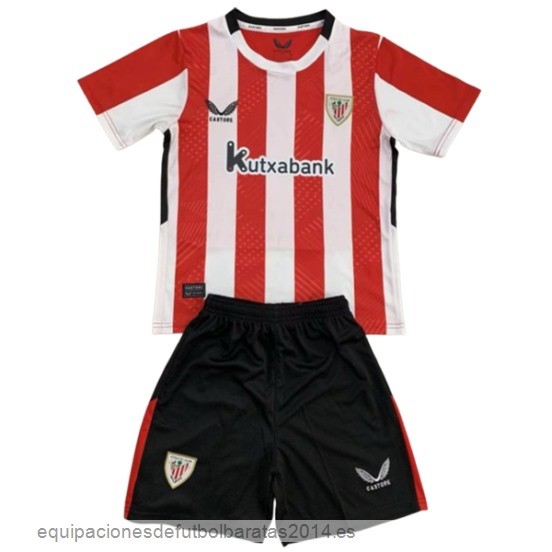 Nuevo 1ª Conjunto De Niños Athletic Bilbao 24/25 Rojo Blanco Baratas